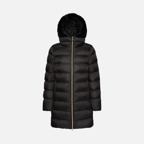 Geox® DESYA PARKA: Jacket With Hood black Woman | Geox®