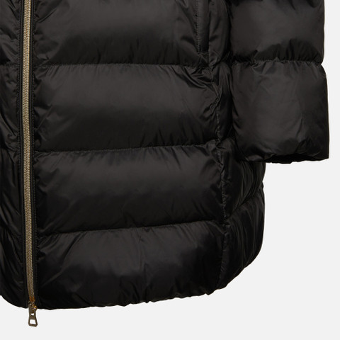 jacket with hood DESYA WOMAN Black/Black - image number 7 | GEOX