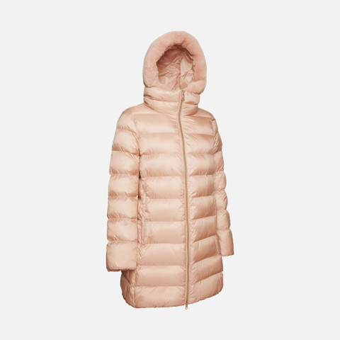 jacket with hood DESYA WOMAN Misty Rose - image number 2 | GEOX