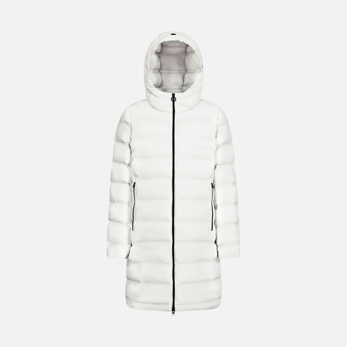 Synthetic down jacket SPHERICA WOMAN Blanc De Blanc | GEOX