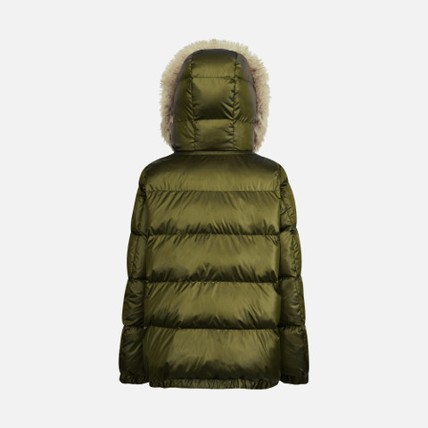 synthetic down jacket BACKSIE WOMAN Dark Olive - image number 4 | GEOX