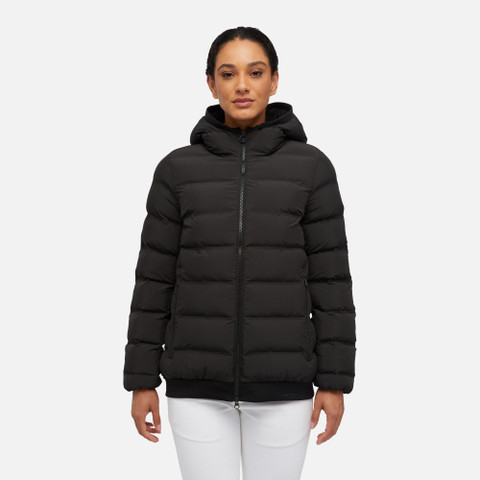 synthetic down jacket SPHERICA WOMAN Black - image number 1 | GEOX