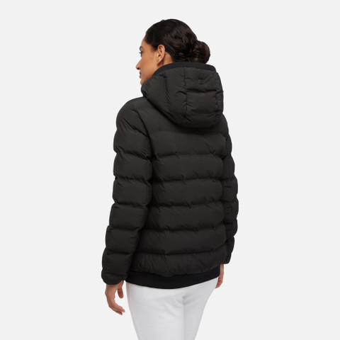 synthetic down jacket SPHERICA WOMAN Black - image number 5 | GEOX