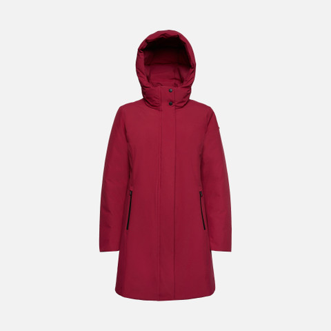 long parka SPHERICA WOMAN Rumba red - image number 0 | GEOX