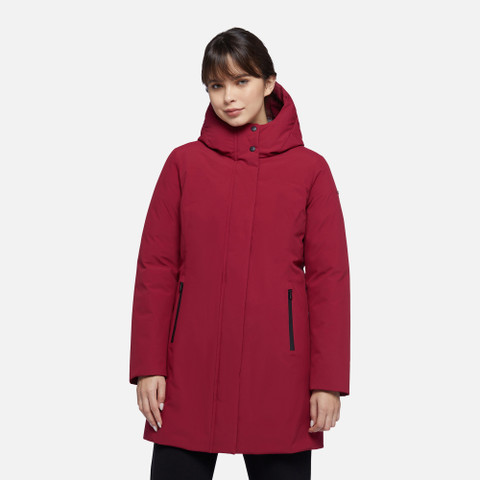 long parka SPHERICA WOMAN Rumba red - image number 1 | GEOX