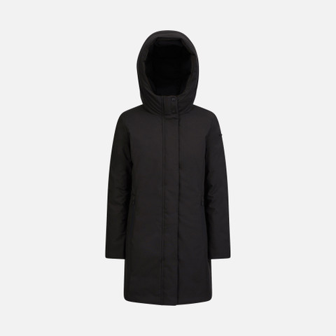 long parka SPHERICA WOMAN Black - image number 0 | GEOX