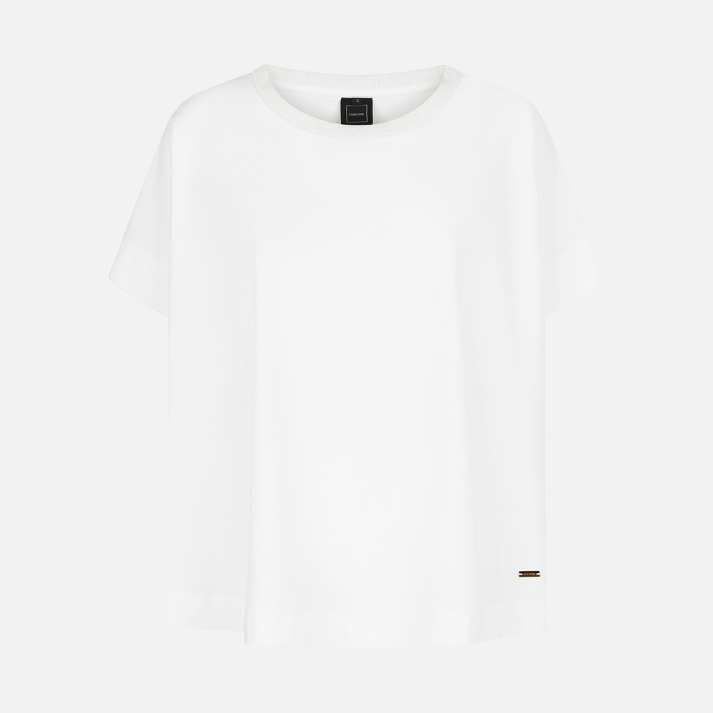 Geox® T-SHIRT: Women's brilliant white T-Shirt | Geox® SS