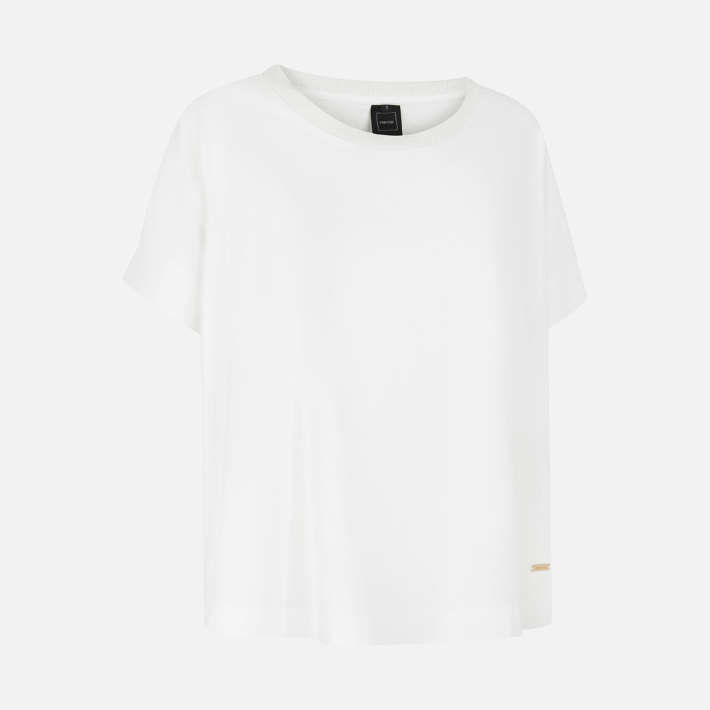 Tシャツ・カットソー KHAITE Woman T-Shirt White 2196138 100 Khaite T-Shirt Logo - White - Women | 2196138W138100 | thebs.com