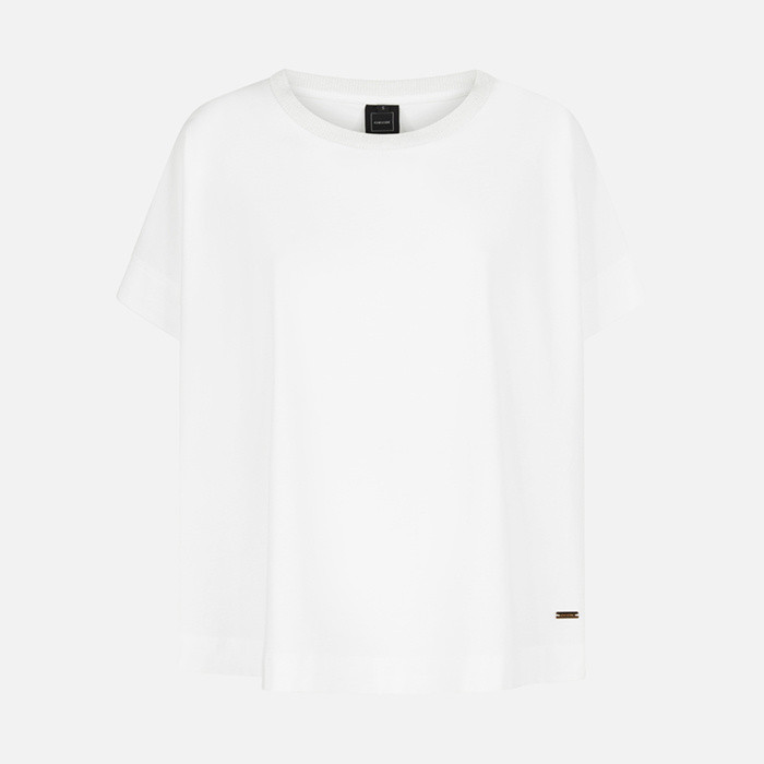 T-shirt T-SHIRT FEMME Blanc | GEOX
