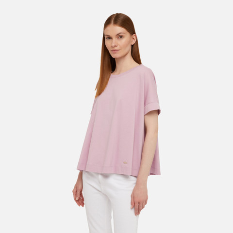 t-shirt T-SHIRT WOMAN Dawn Pink - image number 3 | GEOX