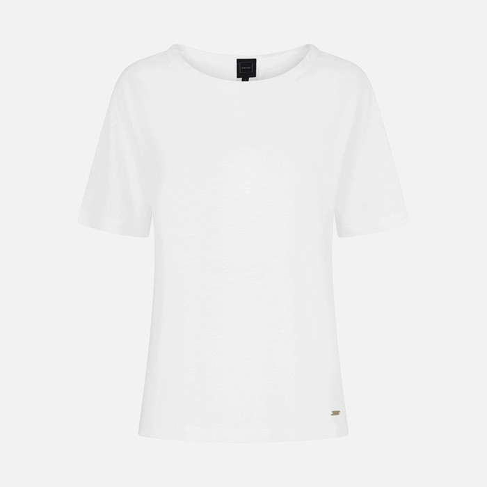 T-shirt T-SHIRT DONNA Bianco | GEOX