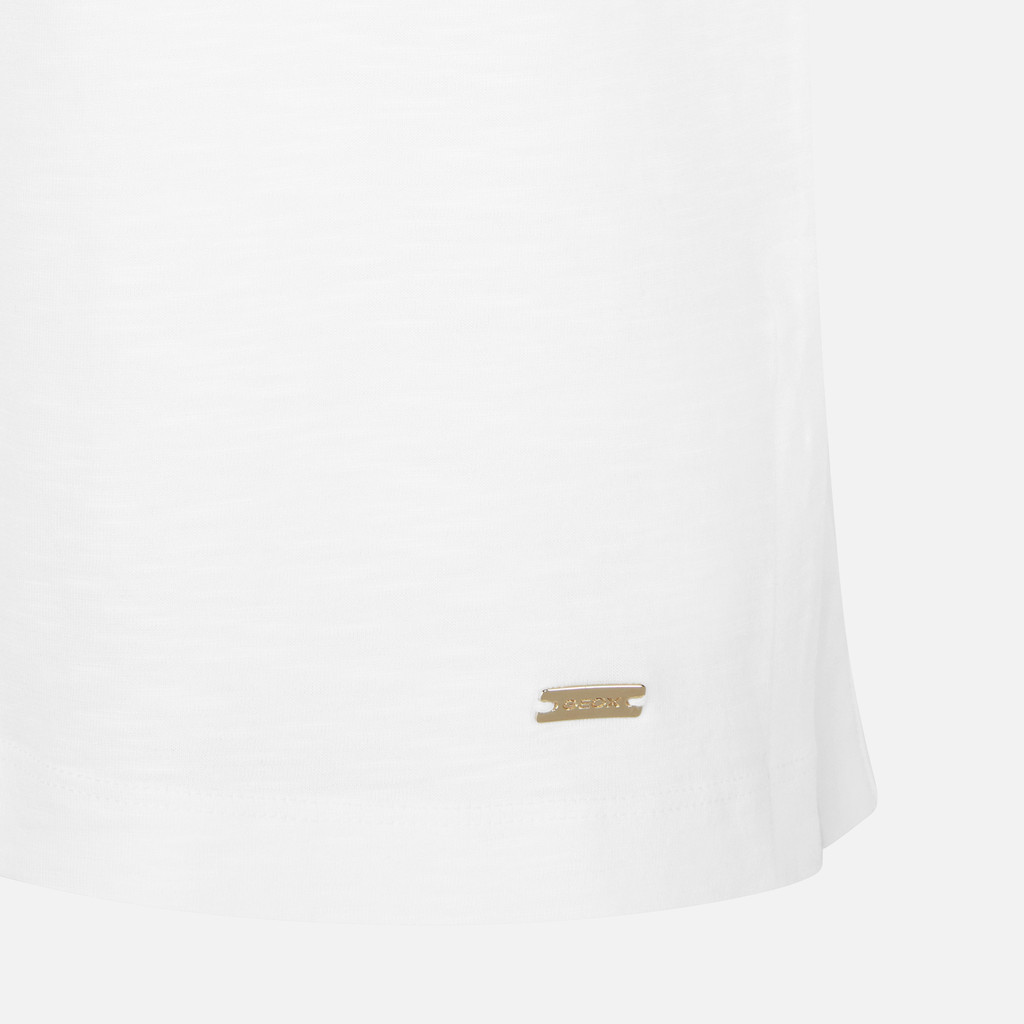 t-shirt T-SHIRT WOMAN White - image number 7 | GEOX