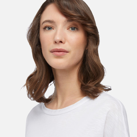 t-shirt T-SHIRT WOMAN White - image number 8 | GEOX