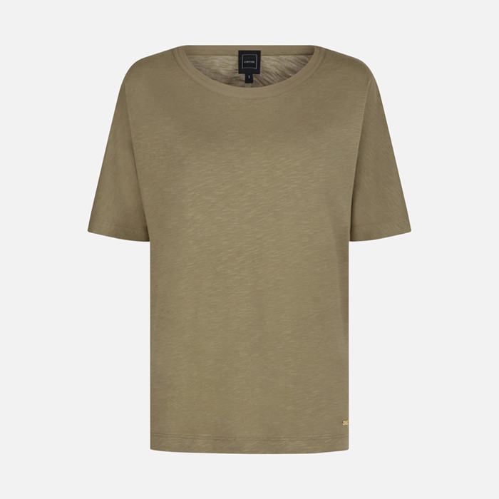 T-shirt T-SHIRT DONNA Verde Scuro | GEOX