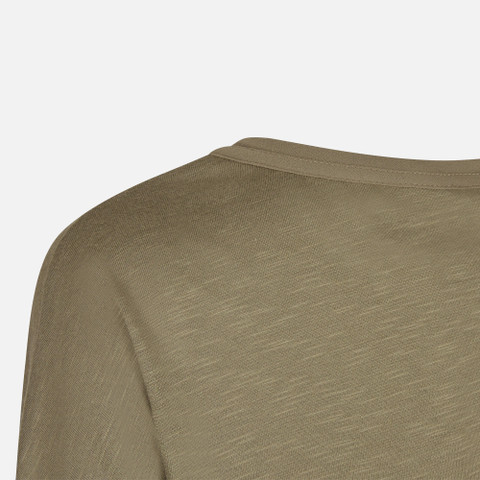 t-shirt T-SHIRT WOMAN Burnt olive - image number 6 | GEOX
