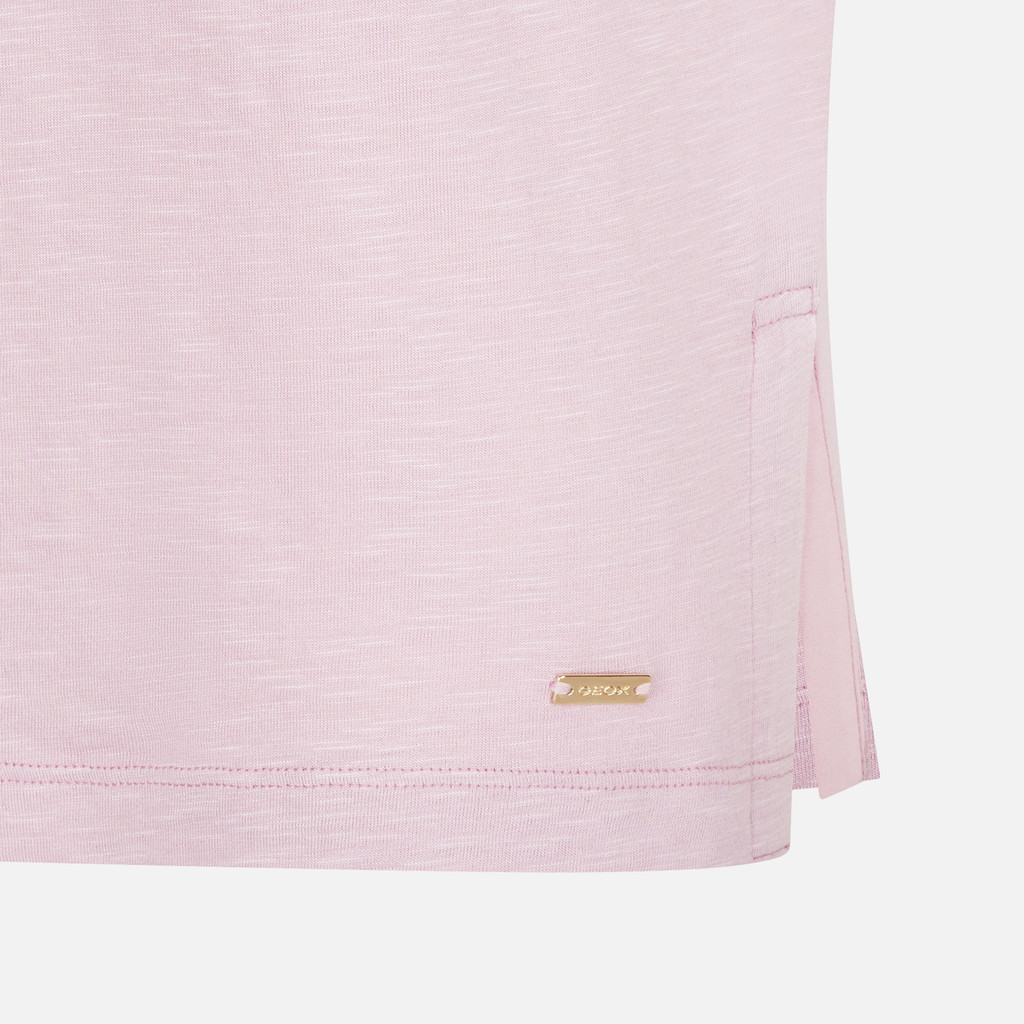 t-shirt T-SHIRT WOMAN Dawn Pink - image number 7 | GEOX