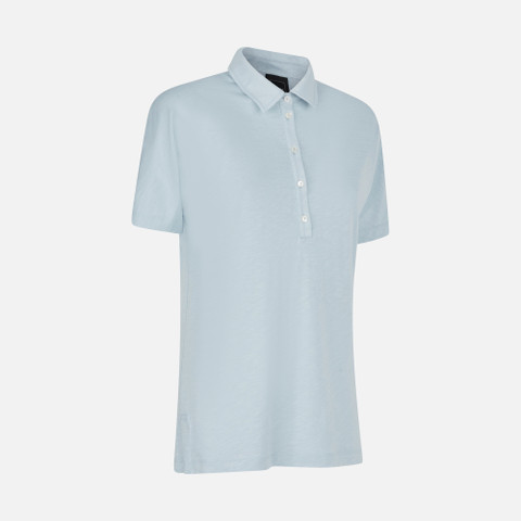 polo shirt POLO WOMAN Winter Sky - image number 2 | GEOX