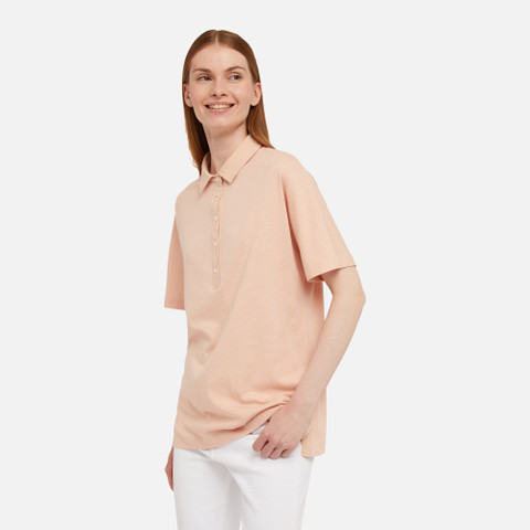 polo shirt POLO WOMAN Cameo Rose - image number 3 | GEOX