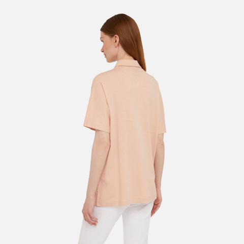 polo shirt POLO WOMAN Cameo Rose - image number 5 | GEOX