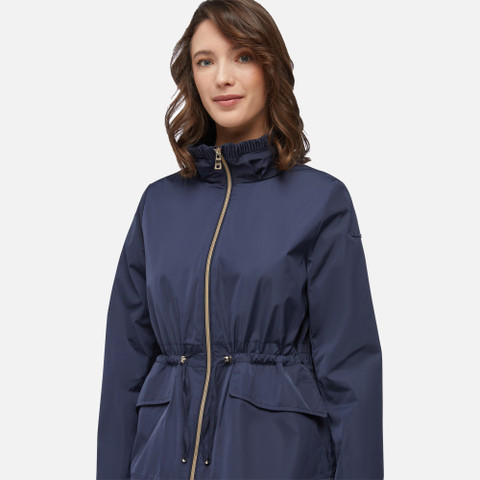 mid-season jacket GENZIANA WOMAN Navy blazer - image number 8 | GEOX