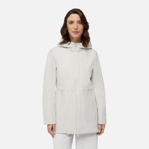 long parka SPHERICA WOMAN Moonbeam - image number 1 | GEOX