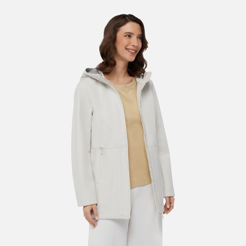long parka SPHERICA WOMAN Moonbeam - image number 3 | GEOX