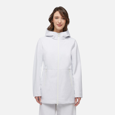 Long parka SPHERICA WOMAN White - image number 1 | GEOX