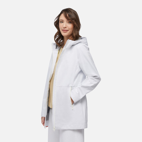 Long parka SPHERICA WOMAN White - image number 0 | GEOX