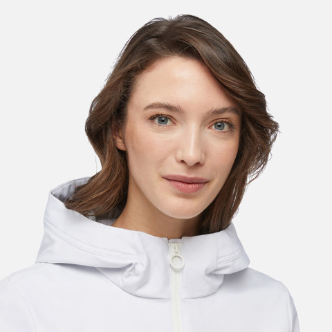 Long parka SPHERICA WOMAN White - image number 3 | GEOX