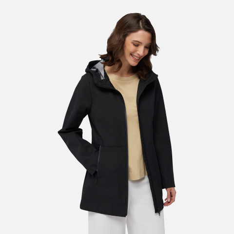 Long parka SPHERICA WOMAN Black - image number 0 | GEOX