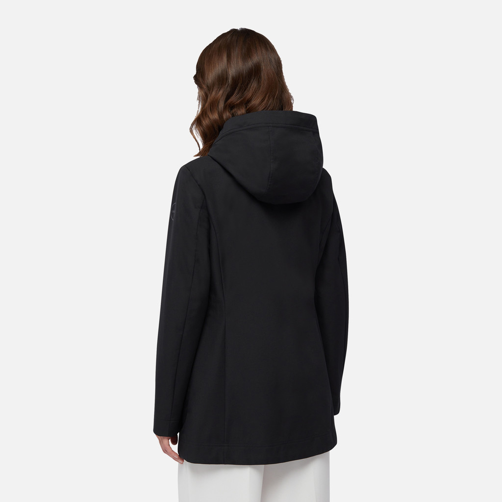 Long parka SPHERICA WOMAN Black - image number 2 | GEOX
