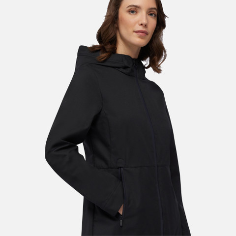 Long parka SPHERICA WOMAN Black - image number 3 | GEOX