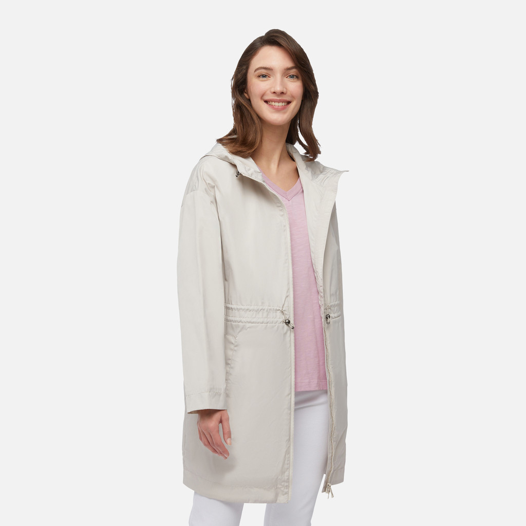 mid-season jacket BULMYA WOMAN Moonbeam - image number 3 | GEOX