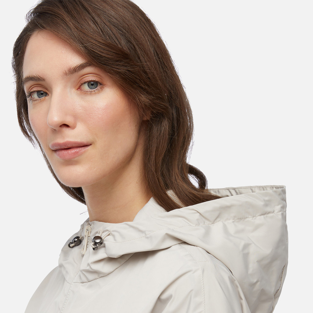 mid-season jacket BULMYA WOMAN Moonbeam - image number 8 | GEOX