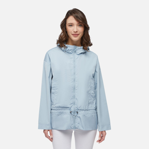 jacket with hood BULMYA WOMAN Winter Sky - image number 1 | GEOX
