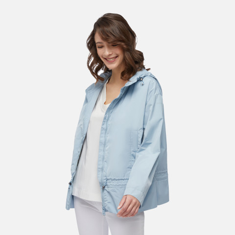 jacket with hood BULMYA WOMAN Winter Sky - image number 3 | GEOX