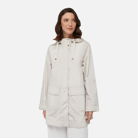 long parka DANDRA WOMAN Moonbeam - image number 1 | GEOX