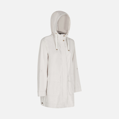 long parka DANDRA WOMAN Moonbeam - image number 2 | GEOX
