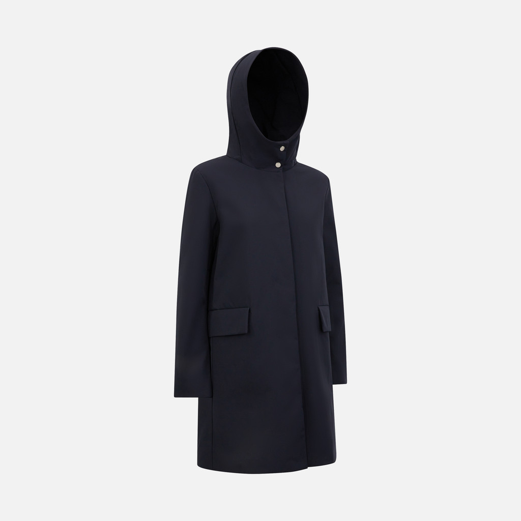 long parka NAHALA WOMAN Navy blazer - image number 2 | GEOX