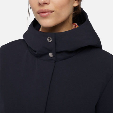 long parka NAHALA WOMAN Navy blazer - image number 8 | GEOX