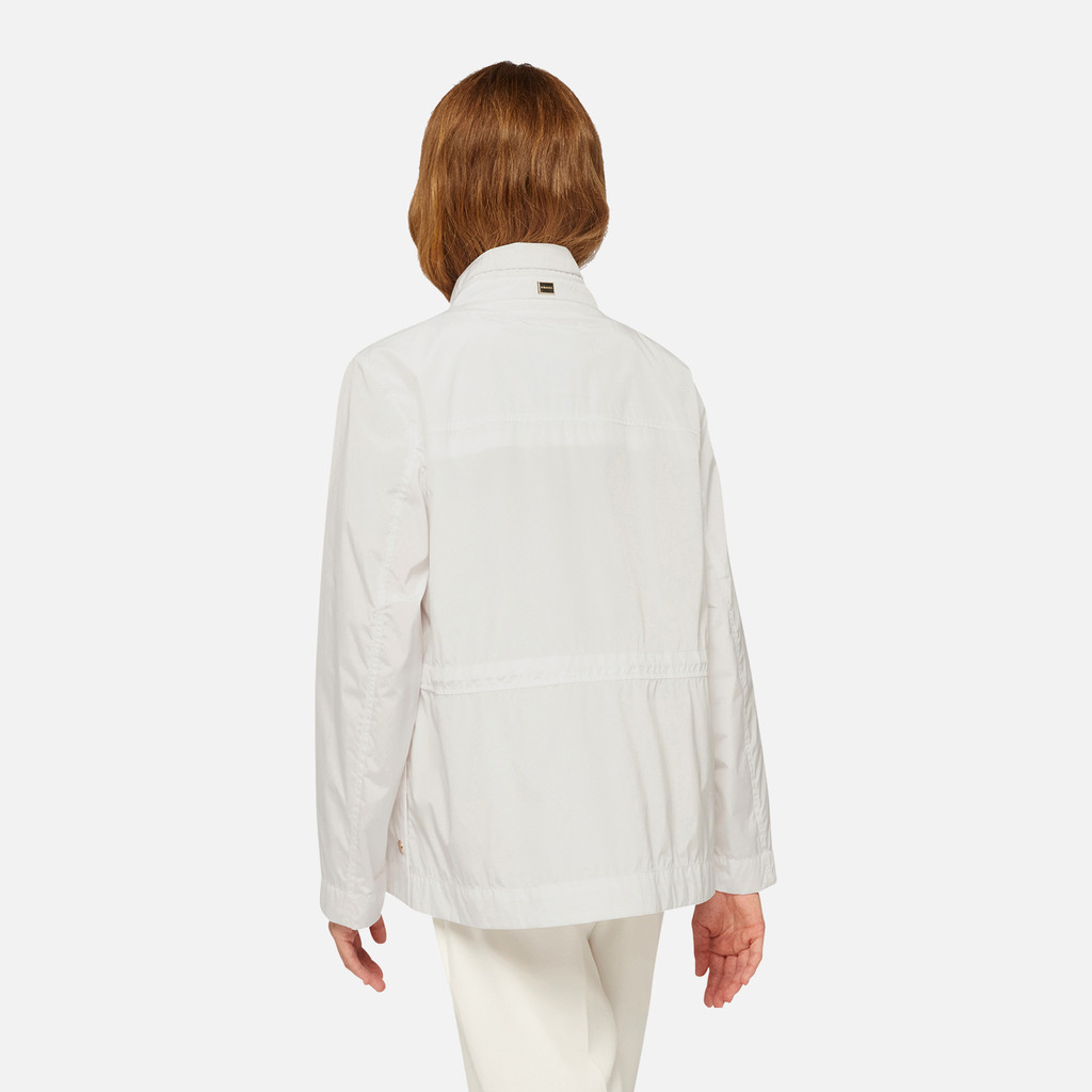 mid-season jacket DANDRA WOMAN White - image number 5 | GEOX