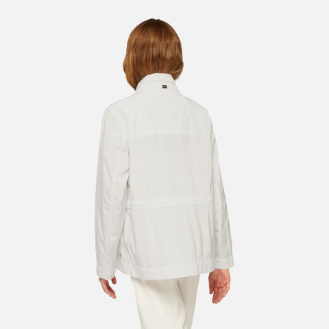 mid-season jacket DANDRA WOMAN White - image number 5 | GEOX