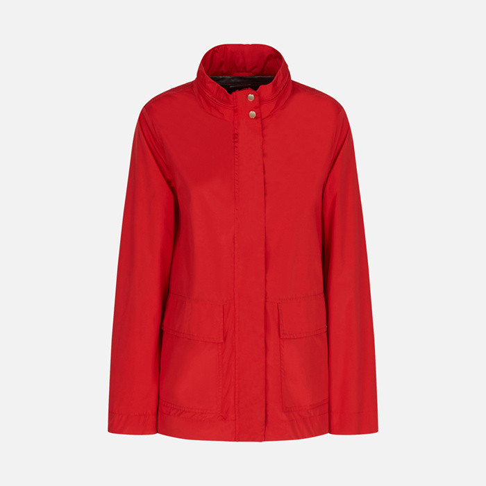 Mid-season jacket DANDRA WOMAN Tomato red | GEOX
