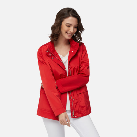 mid-season jacket DANDRA WOMAN Tomato red - image number 3 | GEOX