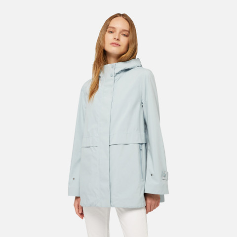 waterproof jacket GENDRY ABX WOMAN Winter Sky - image number 1 | GEOX