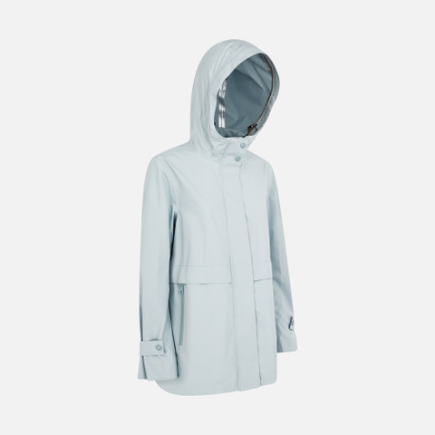 waterproof jacket GENDRY ABX WOMAN Winter Sky - image number 2 | GEOX
