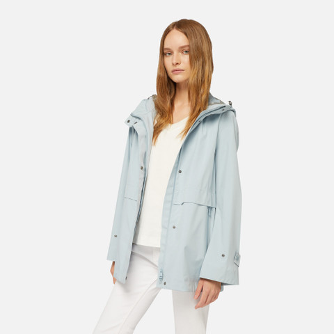 waterproof jacket GENDRY ABX WOMAN Winter Sky - image number 3 | GEOX