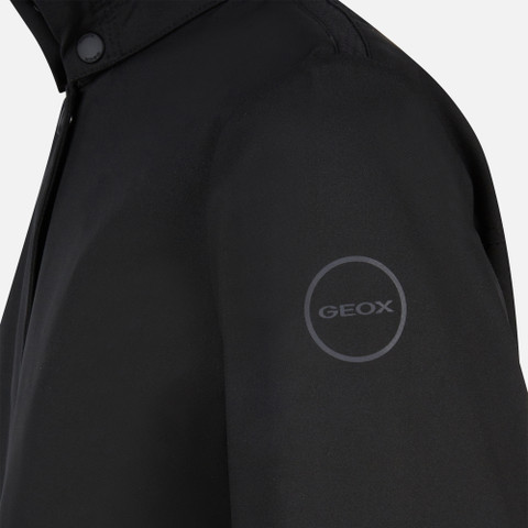 short trench coat SPHERICA WOMAN Black - image number 7 | GEOX
