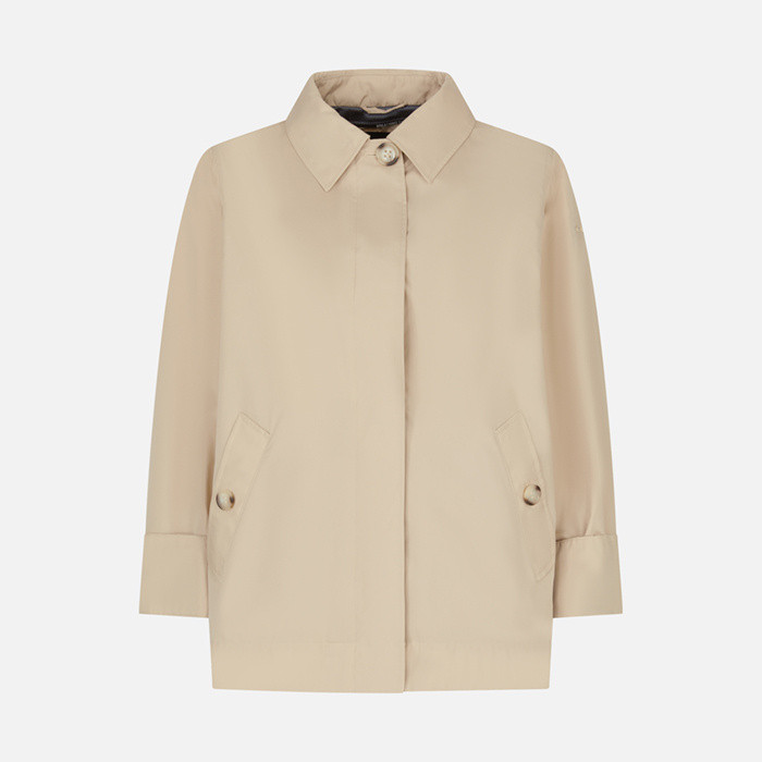 Trench court SOLEIL FEMME Sable | GEOX