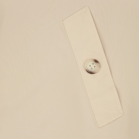 short trench coat SOLEIL WOMAN Brown Rice - image number 7 | GEOX